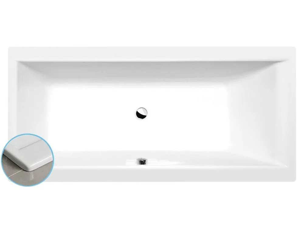 Přímo Od Výrobce CLEO SLIM obdélníková vana 160x75x48cm, bílá