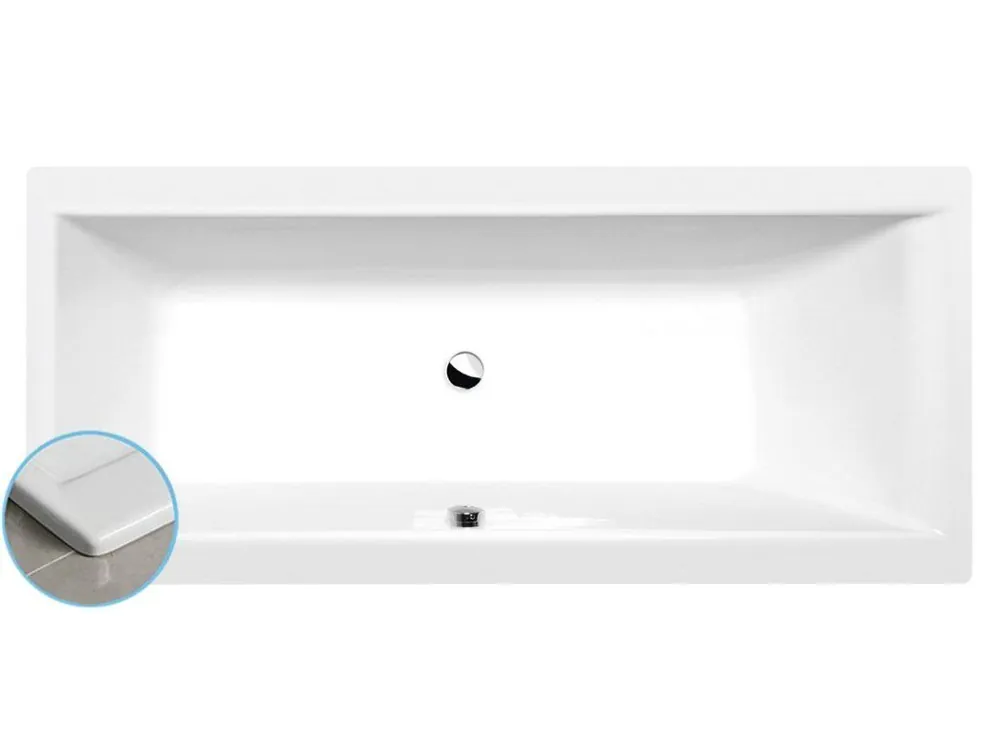 CLEO SLIM obdélníková vana 160x70x48cm, bílá Přímo Od Výrobce