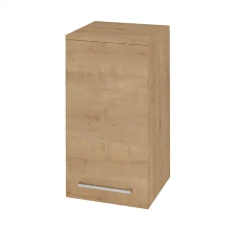 Značkový MEREO | BINO |  koupelnov&aacute; skř&iacute;ňka z&aacute;věsn&aacute; |  horn&iacute; |  lev&aacute; |  dub Arlington |  325x630x33