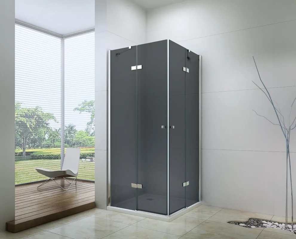 Značkový Sprchový kout MEXEN ROMA DUO 70x100 cm - GRAFIT