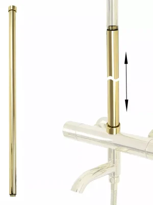 Adaptér k prodloužení sprchové tyče REA - 61,5 cm - zlatý Top Prodej