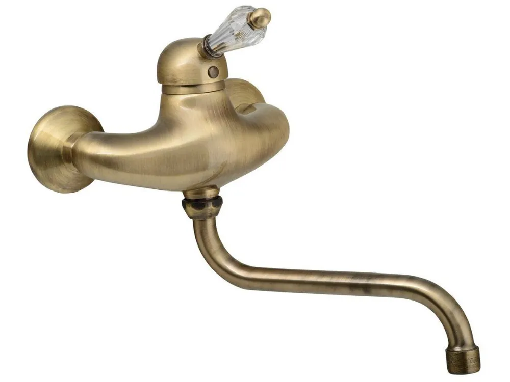 Finální Výprodej KIRKÉ CRYSTAL nástěnná baterie, páčka krystal, bronz