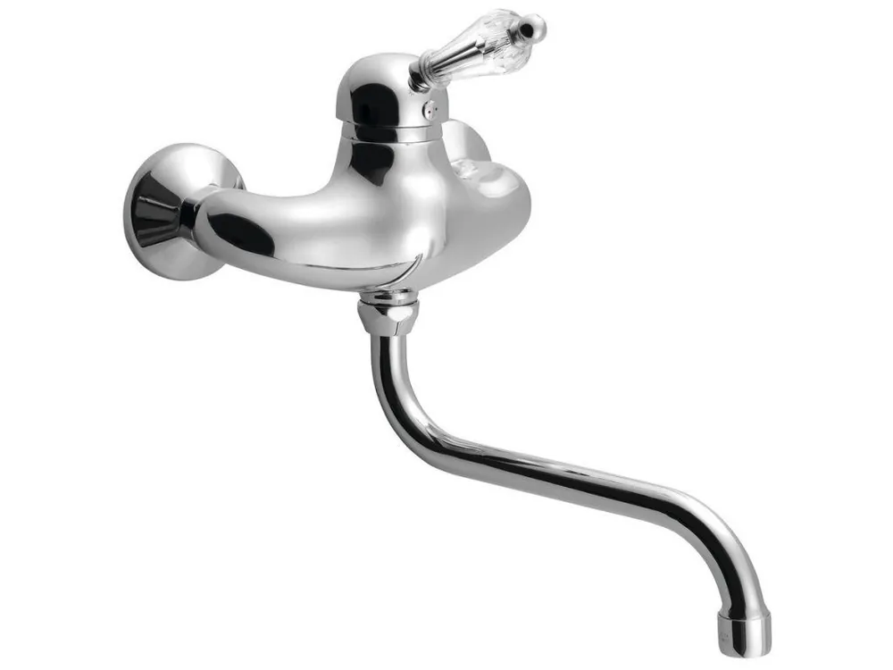 KIRKÉ CRYSTAL nástěnná baterie, páčka krystal, chrom Sezónní Sleva