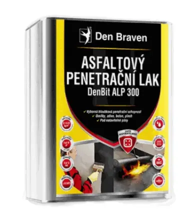 Originální Organické penetrace DenBit - DenBit BR-ALP 300 pene.lak 9 kg - Černá