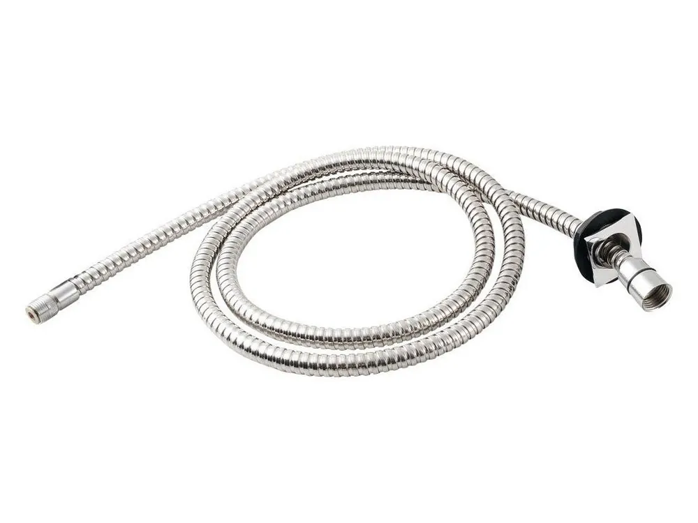Průchodka hranatá pro sprchu na okraj vany včetně hadice, chrom Značkový