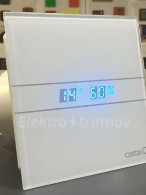 Víkendová Akce CATA e-100 GTH LED ventilátor - displej, doběh, kuličková ložiska, hydrostat, čelní panel 100mm