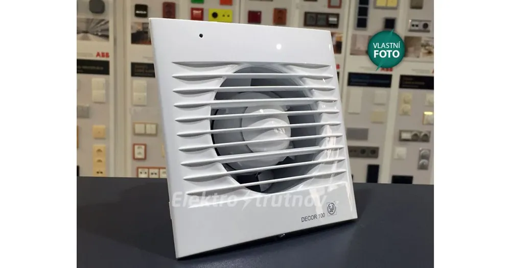 Odeslání Ihned Soler&Palau DECOR 100 CDZ IPX4 malý axiální ventilátor zpětná klapka, infračidlo, ložisko