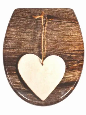 Nejlepší Cena wc sedátko Schütte WOOD HEART | Duroplast, Soft Close