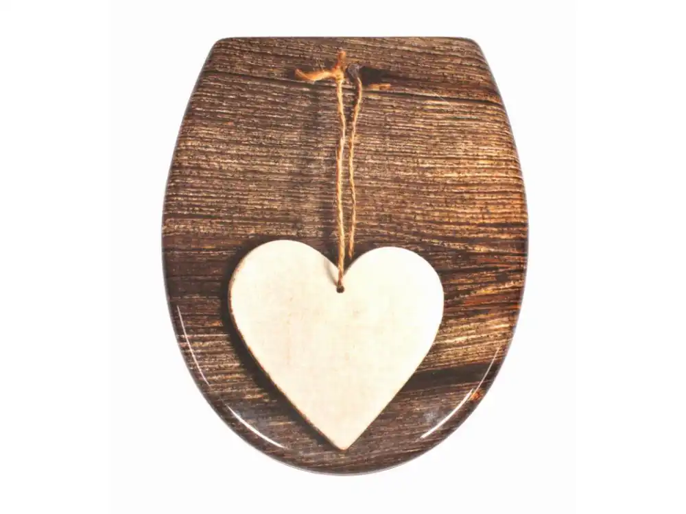 Nejlepší Cena wc sedátko Schütte WOOD HEART | Duroplast, Soft Close