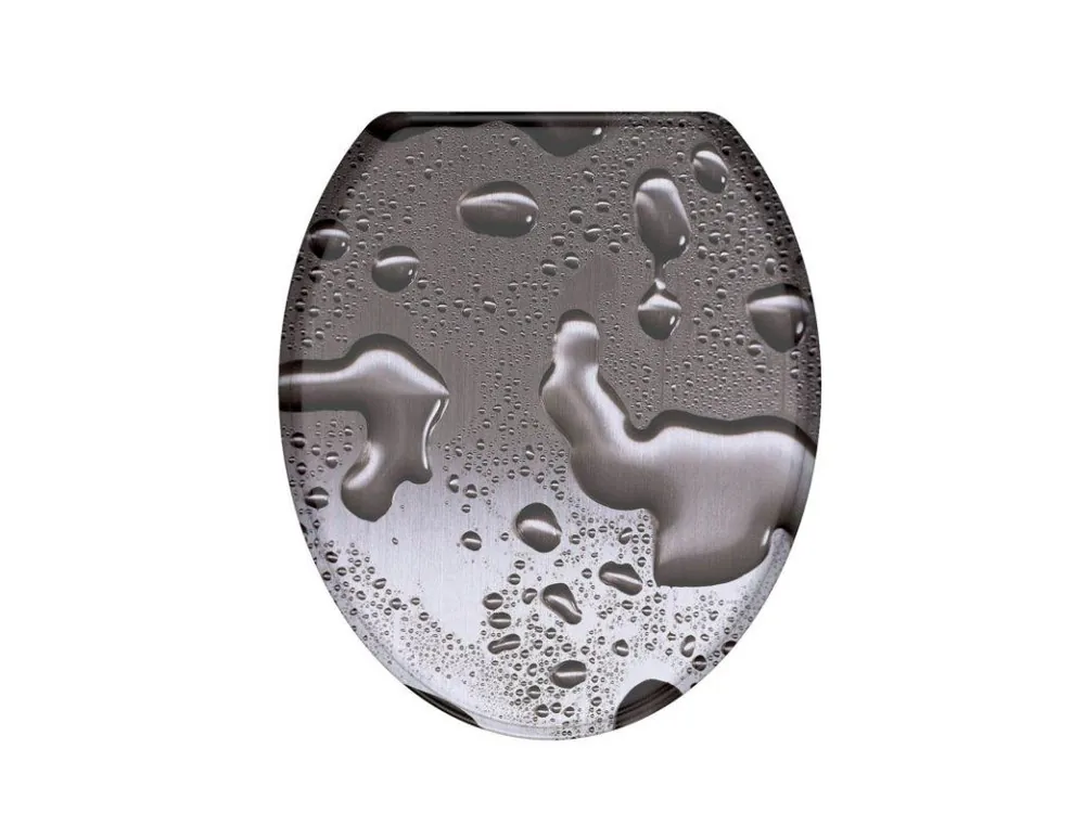 Značkový wc sedátko Schütte GREY STEEL | MDF, bez Soft Close