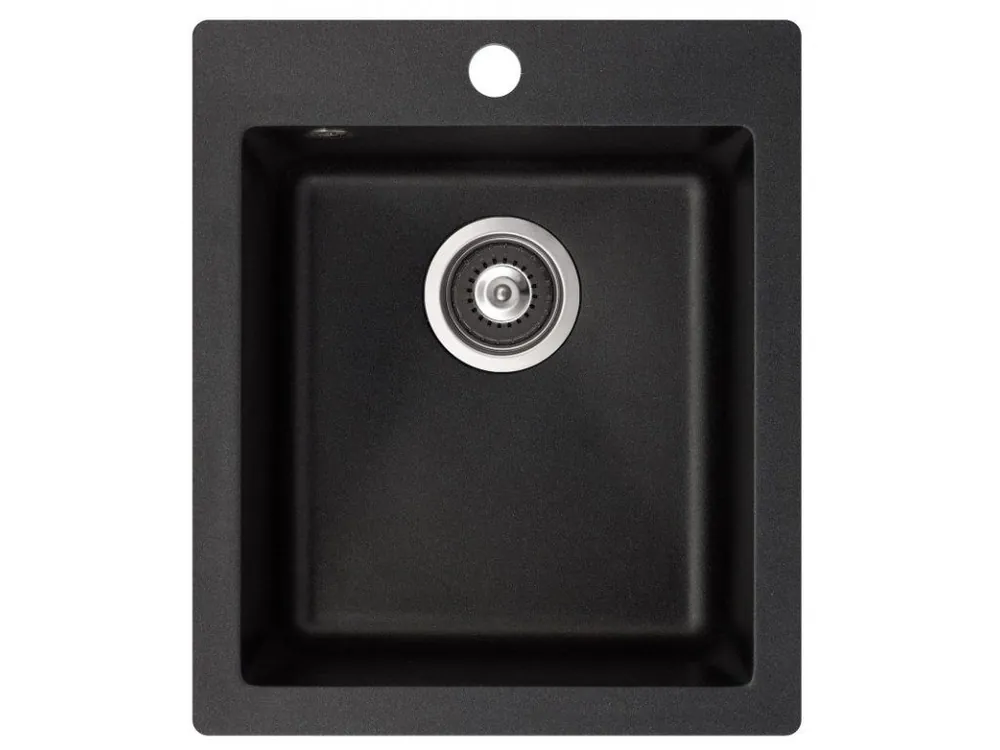 Must-Have Kuchyňský dřez Aquasanita - Helika Simplex 425 black metallic