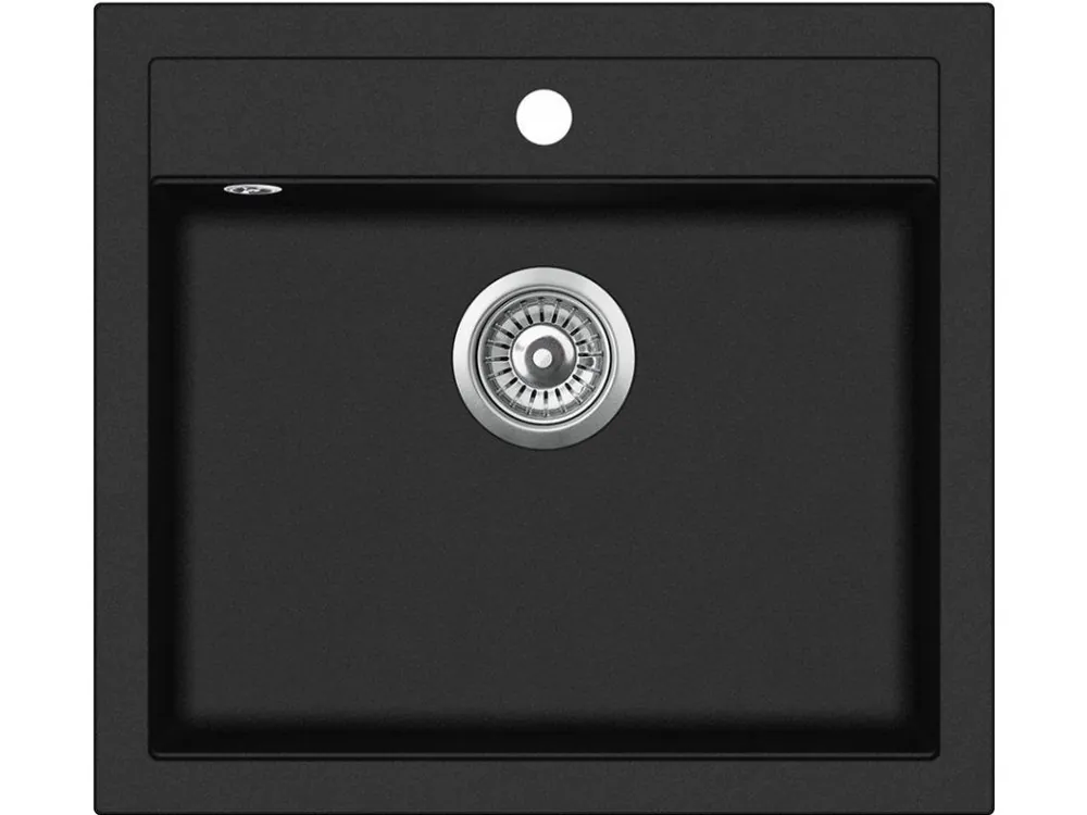 Kuchyňský dřez Aquasanita - Helika Quadro 565 black metallic Bezpečná Platba
