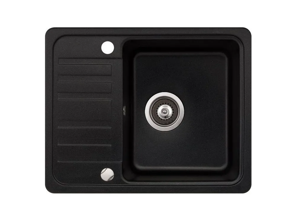 Granitový dřez Aquasanita Helika Notus 575.5E black metallic – elegantní a odolný Akční Nabídka