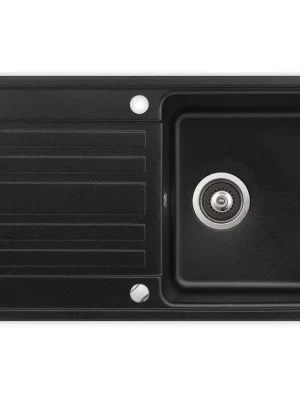 Objednat Nyní Kuchyňský dřez Aquasanita - Helika Notus 765.0E black metallic