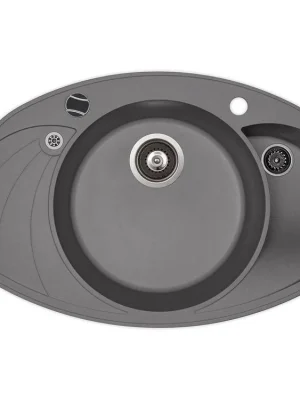 Granitový dřez Aquasanita Helika Papillon 945.10ER alumetallic – elegantní a odolný Top Prodej