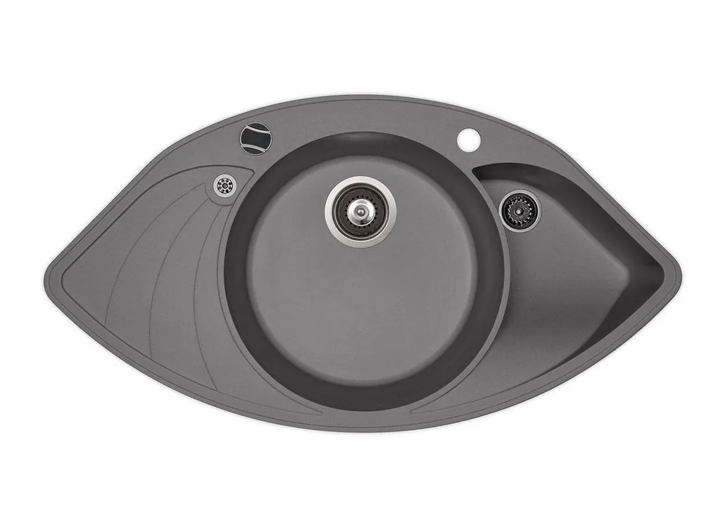 Granitový dřez Aquasanita Helika Papillon 945.10ER alumetallic – elegantní a odolný Top Prodej