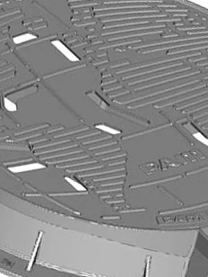 Značkový PAM Planet (s ventilací) 100 mm 608 mm D400