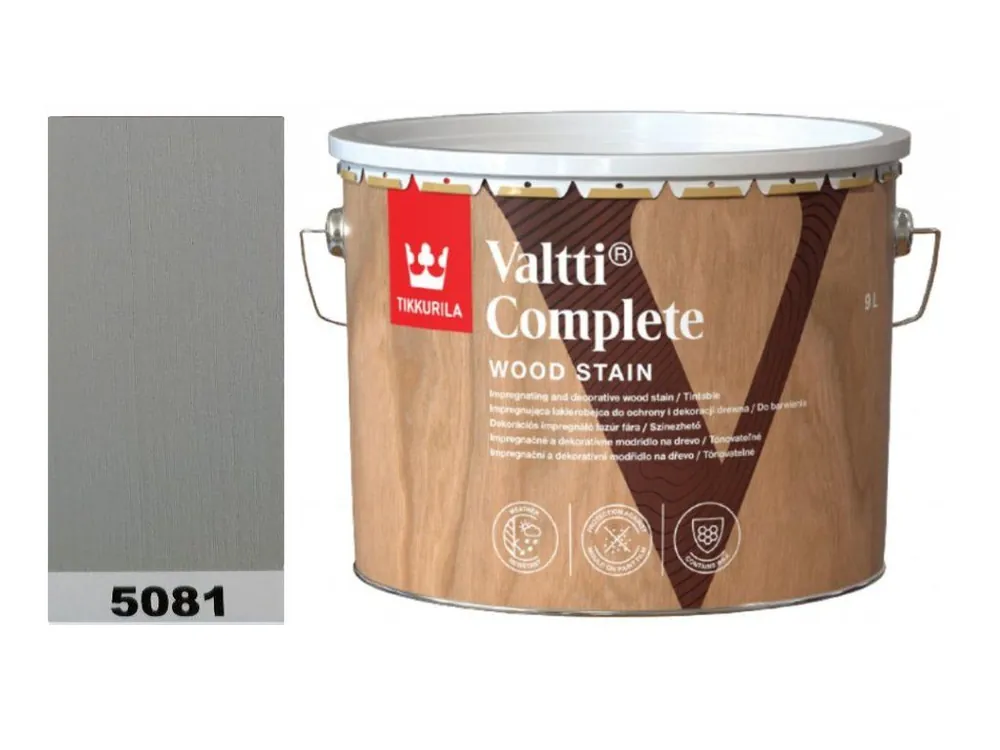 Značkový Tikkurila Valtti Complete - 9L - 5081/kaste <span class="product-appendix"> + dárek k objednávce nad 1000Kč</span>