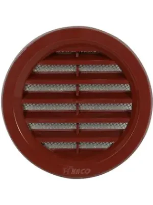 Větrací mřížka kulatá VM  75 H hnědá / se síťovinou Přímo Od Výrobce