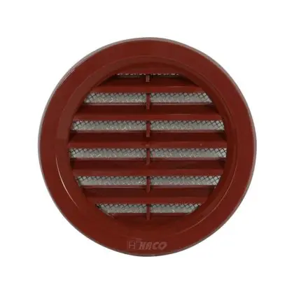 Větrací mřížka kulatá VM  75 H hnědá / se síťovinou Přímo Od Výrobce