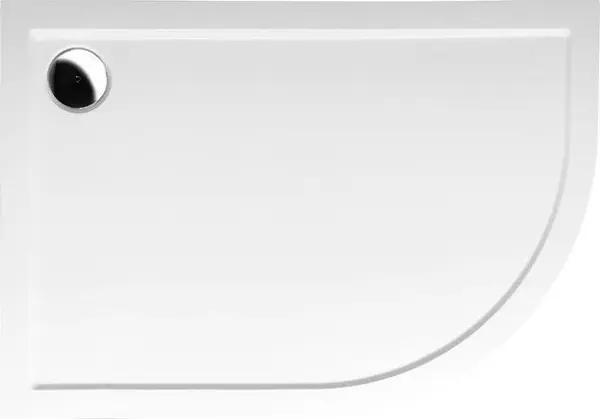 Značkový Sprchová vanička asymetrický čtvrtkruh 100x80cm, R550, levá, Polysan Rena L