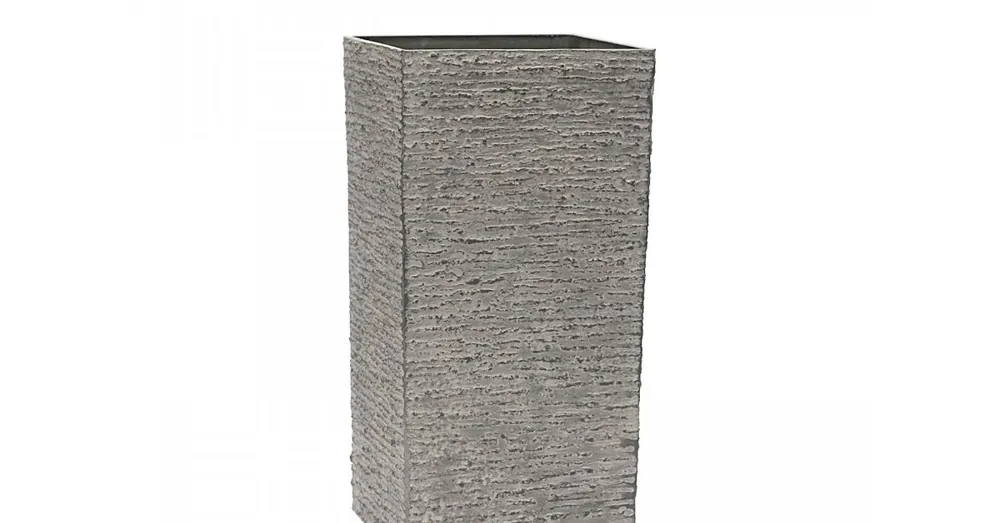Značkový G21 Květináč Natur Tube šedá 35 x 35 x 70 cm
