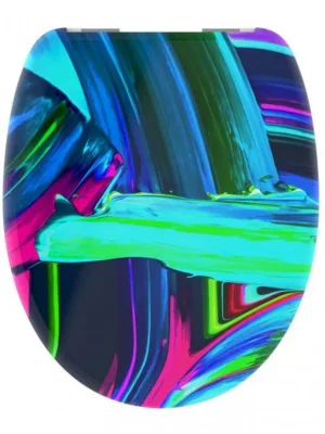 WC sedátko Schütte NEON PAINT | Duroplast, Soft Close Pouze Dnes