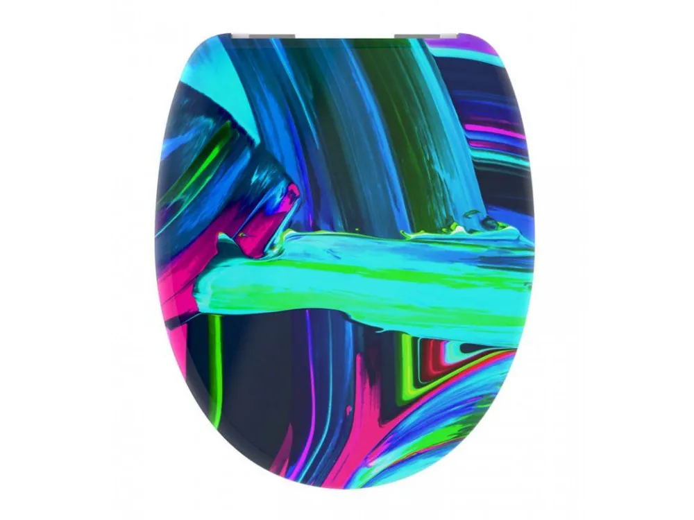 WC sedátko Schütte NEON PAINT | Duroplast, Soft Close Pouze Dnes