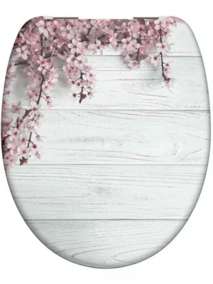 WC sedátko Schütte FLOWERS&WOOD | Duroplast, Soft Close Dokud Zásoby Vydrží