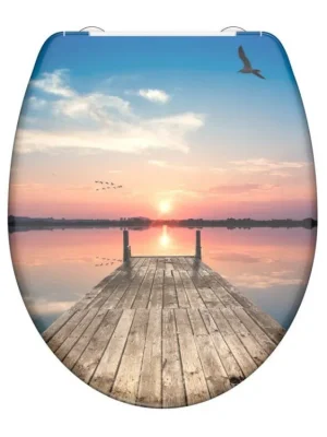 WC sedátko Schütte SUNSET SKY | Duroplast, Soft Close Levný