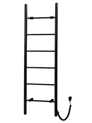 Sapho KARBO elektrický sušák ručníků, kulatý, 500x1600mm, 120 W, černá mat KB905 Sleva