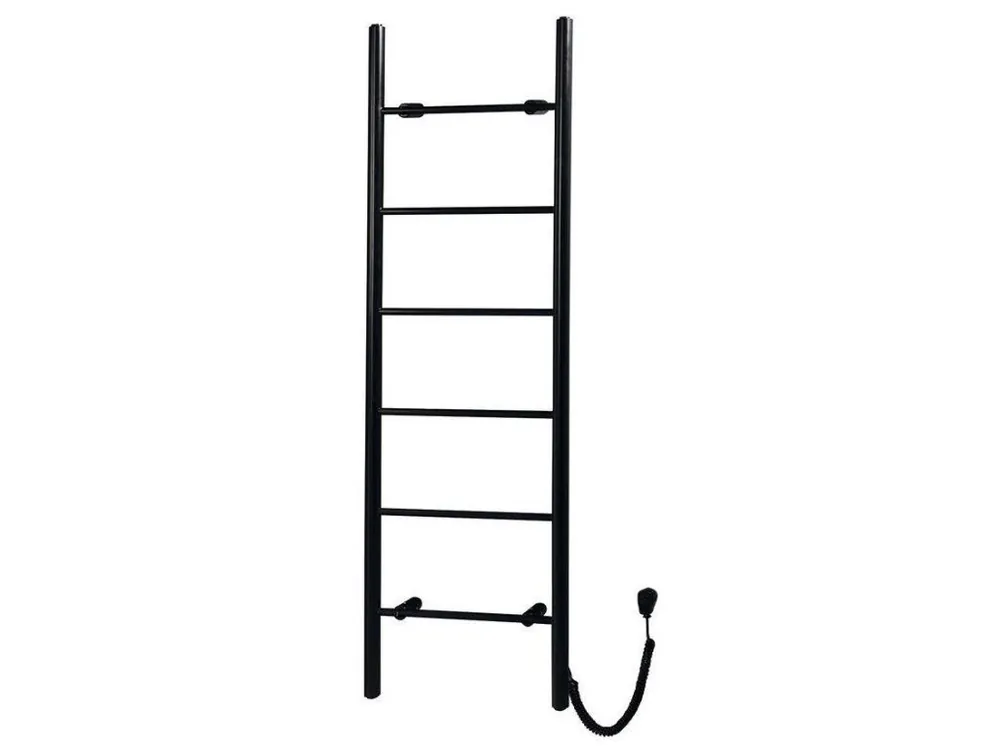 Sapho KARBO elektrický sušák ručníků, kulatý, 500x1600mm, 120 W, černá mat KB905 Sleva