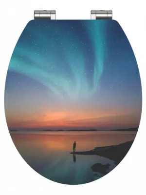 Přímo Od Výrobce WC sedátko Schütte  POLAR LIGHTS | MDF HG, Soft Close