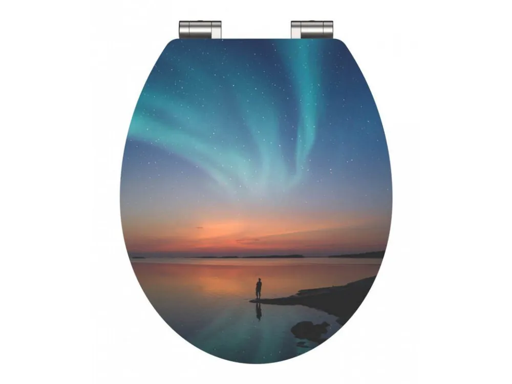 Přímo Od Výrobce WC sedátko Schütte  POLAR LIGHTS | MDF HG, Soft Close