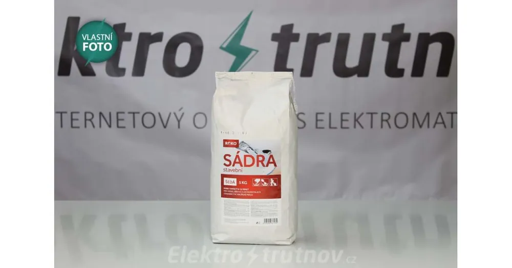 Sádra stavební - 5kg/balení šedá Výprodej