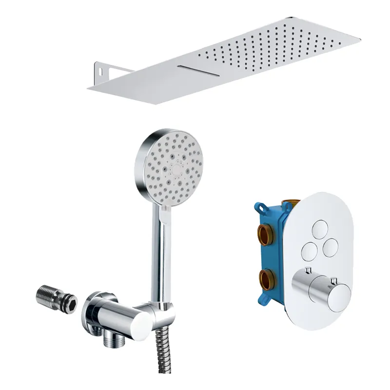 Značkový Mereo Sprchová sada s podomítkovou baterií - 3 cestná - oválný kryt