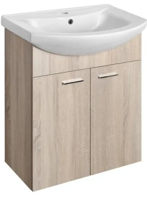 ZOJA umyvadlová skříňka 61,5x74x32,5cm, dub platin, 2x dvířka Top Prodej