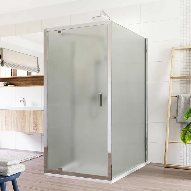 Značkový Mereo Sprchový kout Lima, obdélník do prostoru U, pivotový, 80x90x80 cm, chrom ALU, sklo Point