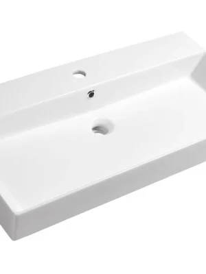 Značkový Sapho KARE 85 keramické umyvadlo nábytkové 85x45cm, bílá 17085