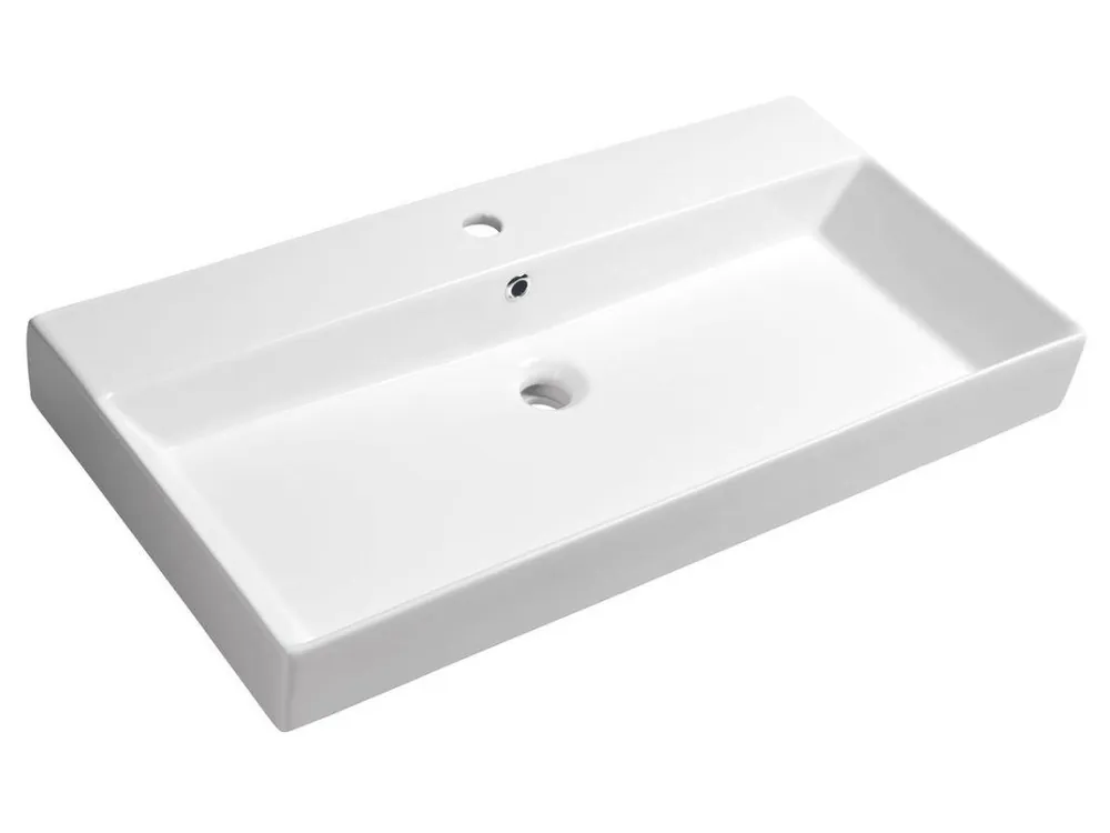 Značkový Sapho KARE 85 keramické umyvadlo nábytkové 85x45cm, bílá 17085