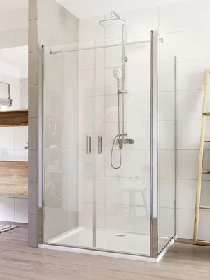 Značkový Mereo Sprchový kout, Lima, obdélník, dvoukřídlý, lítací, 100x90 cm, chrom ALU, sklo Čiré