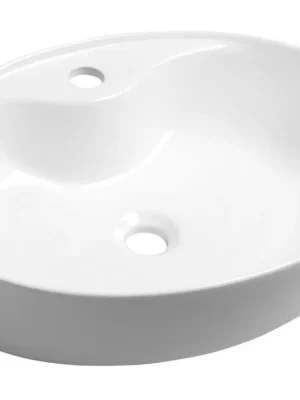 Značkový Sapho MARIANA keramické umyvadlo na desku, 58x41,5cm, bílá AR483