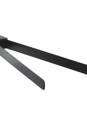 Značkový Sapho PIRENEI dvojitý držák ručníků otočný 350mm, černá mat PI2314