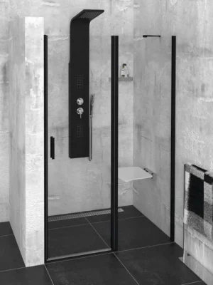 ZOOM BLACK sprchové dveře 1200mm, čiré sklo Vysoce Kvalitní