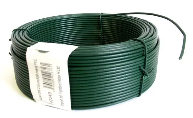 BE drát vázací 2,0mmx 50m PVC zelený Výprodej