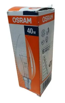 Poslední Šance OSRAM Žárovka čirá CLASSIC B 40W/E14