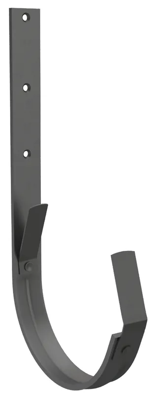 Značkový Pozink-lak žlaby r.š. 280 mm - Žlabový hák 280 - RAL 9005 Černa