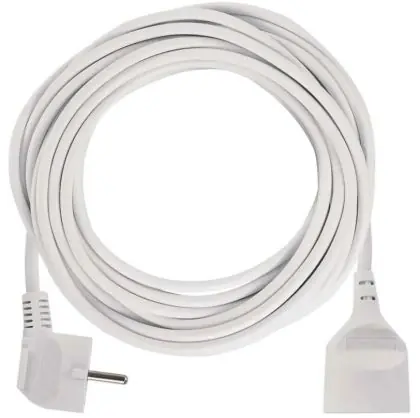 Prodlužovací kabel 10 m / 1 zásuvka / bílý / PVC / 1,5 mm2 Autentický