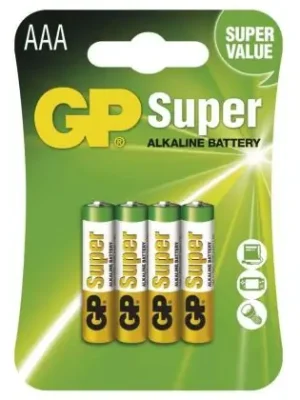 Top Prodej B01114 - Alkalická baterie GP Super AAA (LR03) (4 ks / bal.)