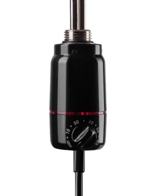 Topná tyč PATRONA s termostatem 230V/900W, černá lesklá Nízká Cena